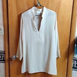 Chico's Cream Tunic size 1
